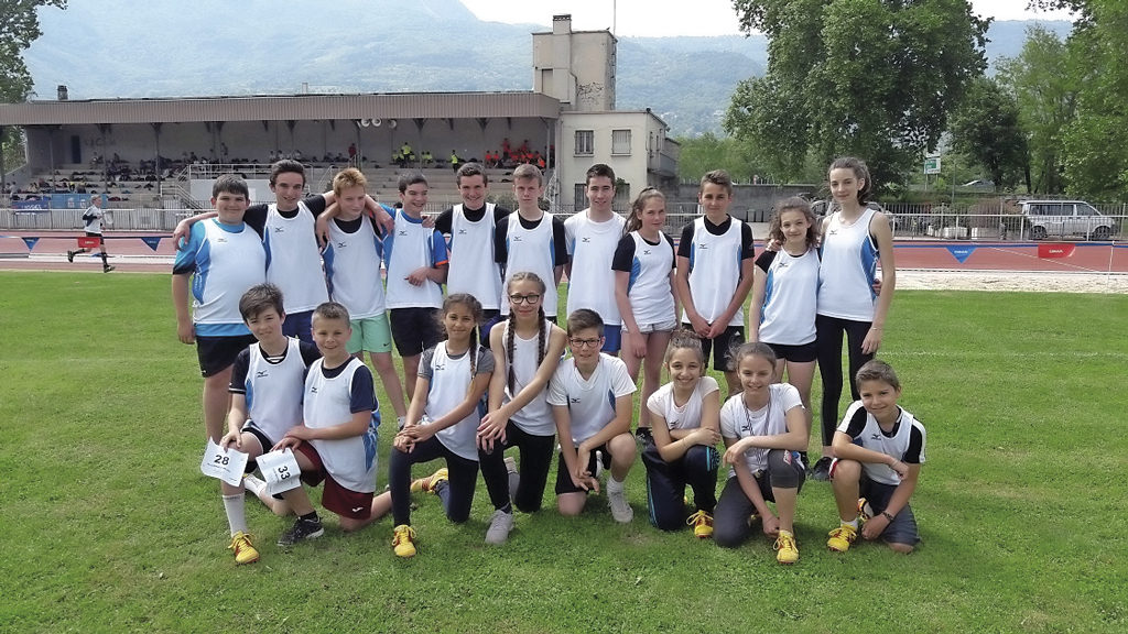 Équipe d'athlétisme Collège Jeanne d'Arc Pont de Beauvoisin